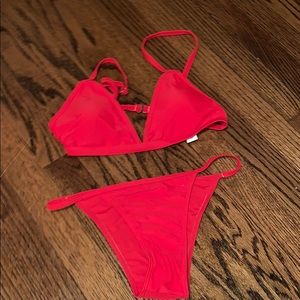 Red Cheeky swim suit